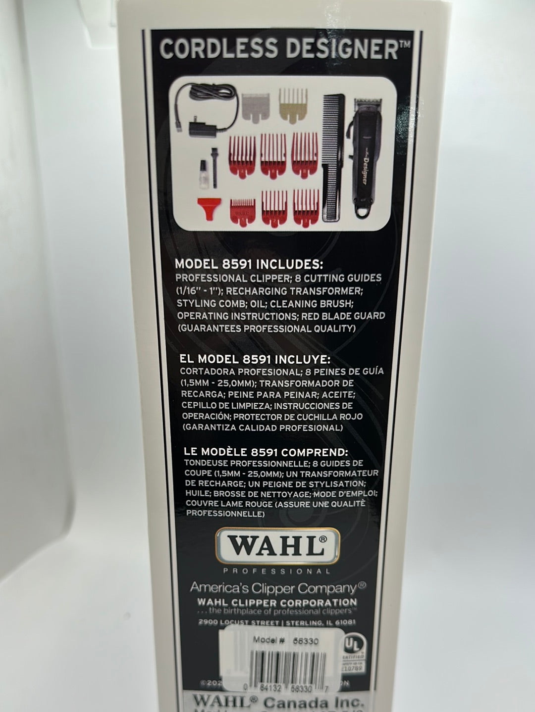 WAHL 56330 CORDLESS DESIGNER CLIPPER