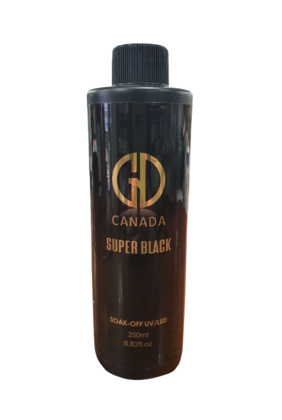 GND SUPER BLACK GEL 8 OZ